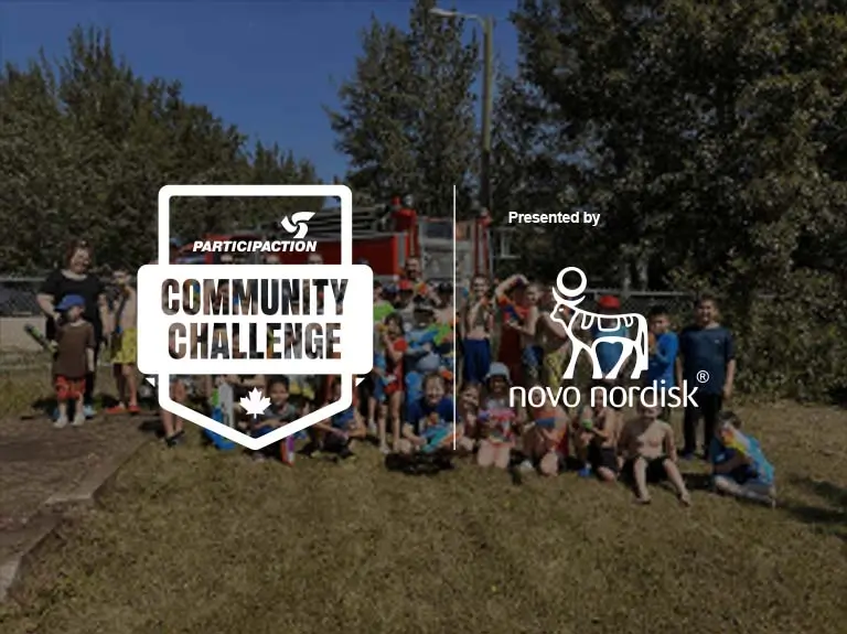 community challenge logo beside the novo nordisk logo