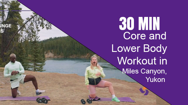 Core and Lower Body Workout in Miles Canyon, Yukon