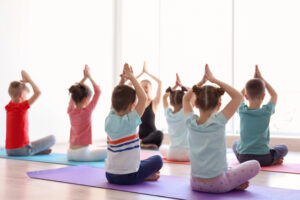 kids doing yoga