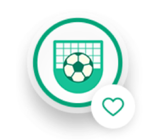 Green soccer goal icon