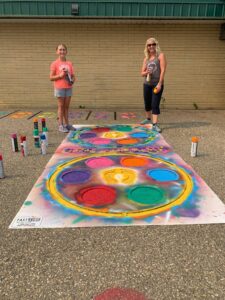 ParticipACTION members painting