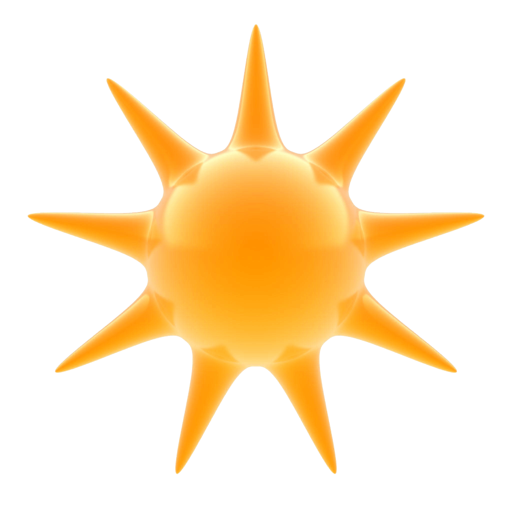 Cartoon sun Cartoon sun