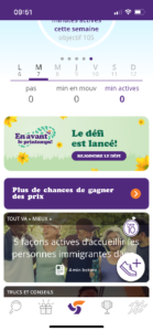 ParticipACTION app Dashboard