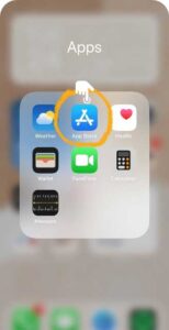 screenshot displaying app store icon