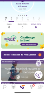 ParticipACTION app Dashboard