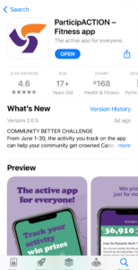 App FAQs - ParticipACTION