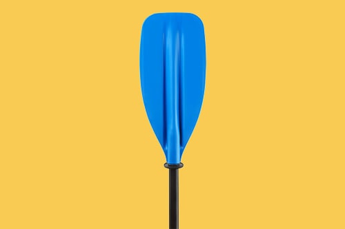 A single paddle shown