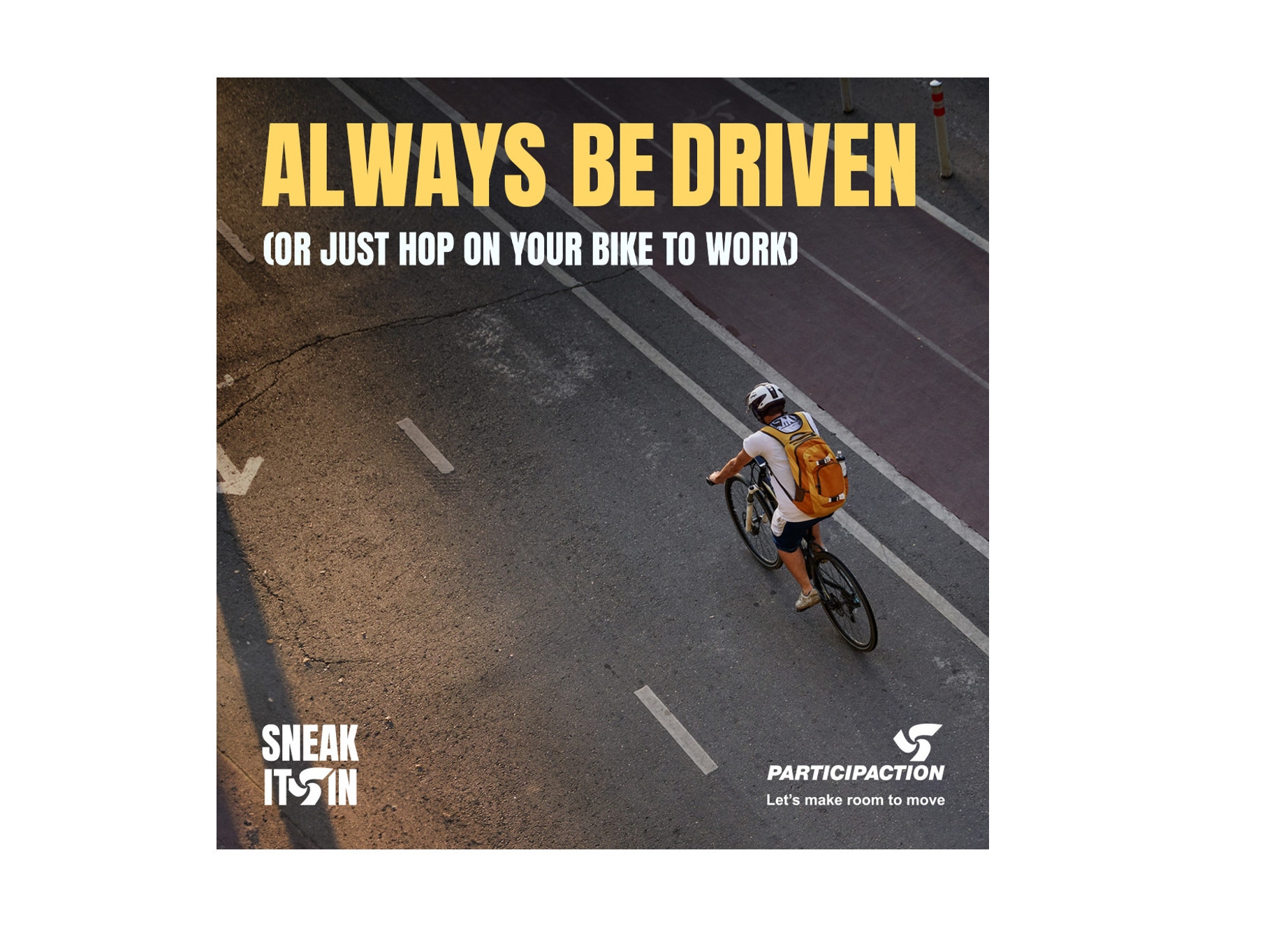 A man on a bike. A man on a bike.